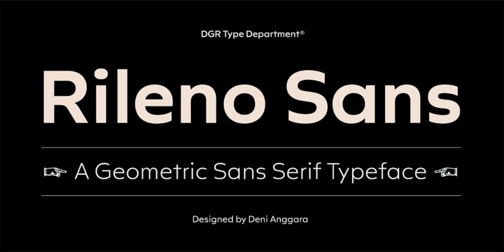 Rileno Sans Font preview